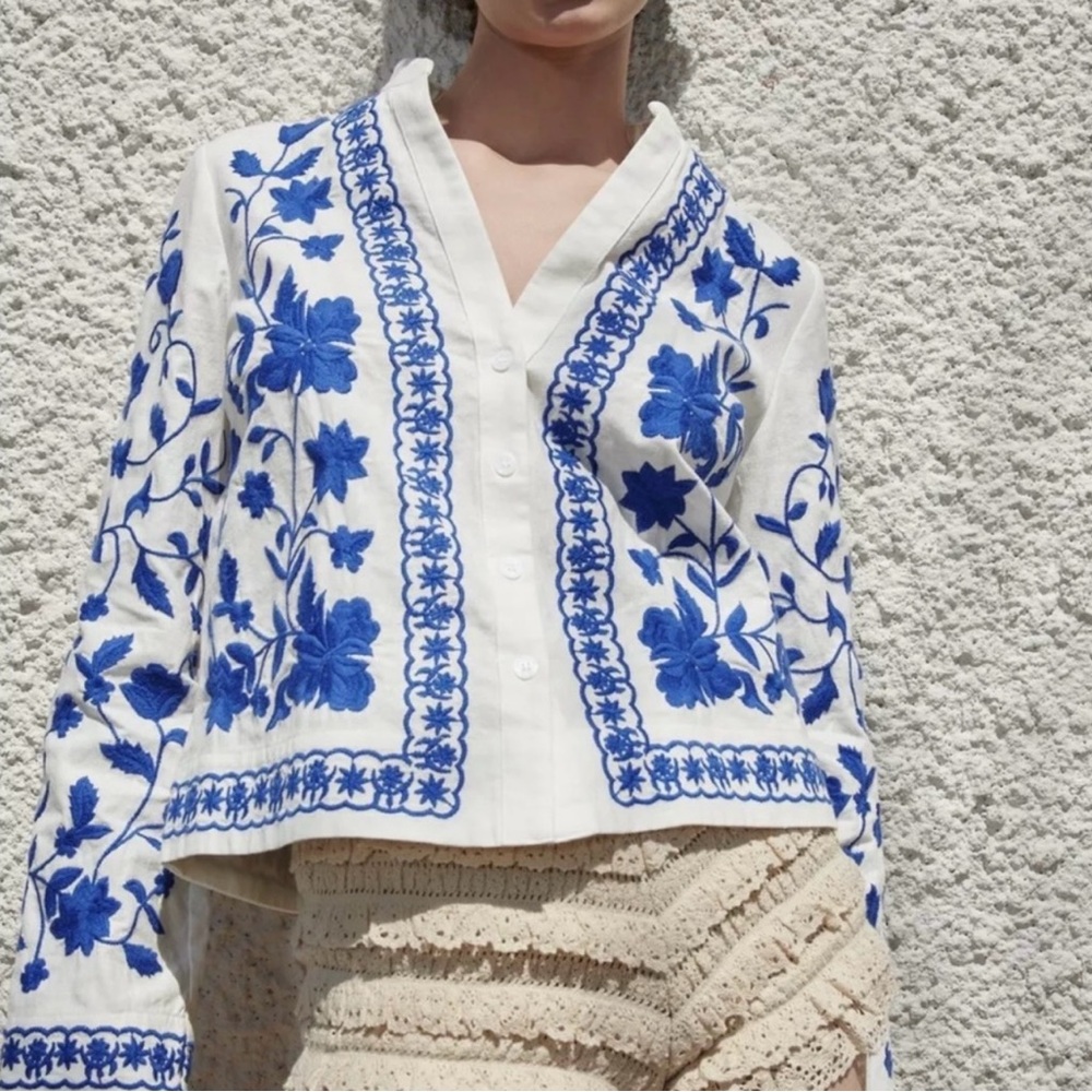 Zara embroidery jacket